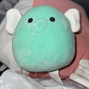 Squishmallows Teal Elephant Plush